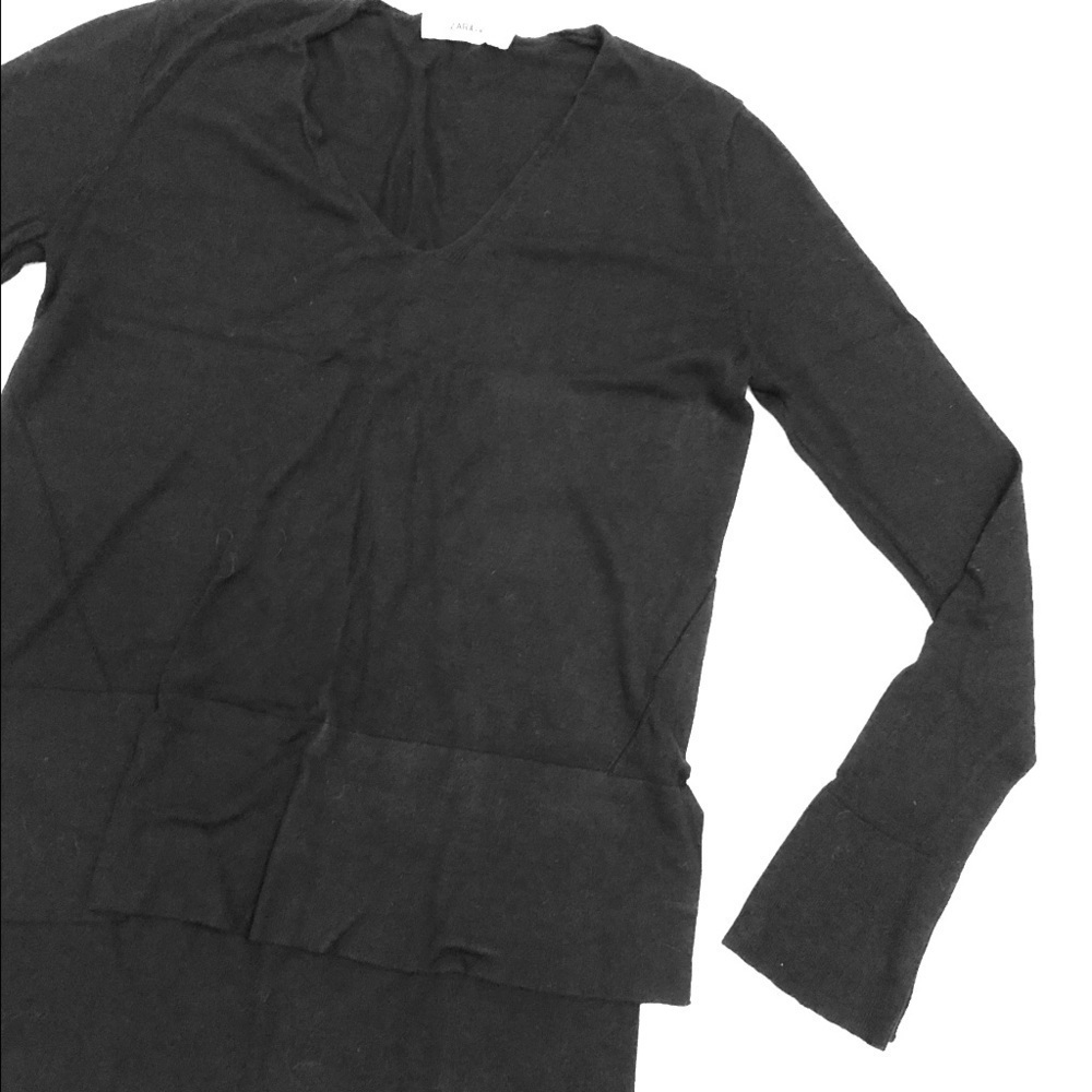 Zara black long sleeve lightweight sweater. EUC!